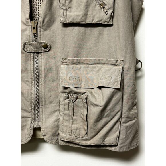 BANANA REPUBLIC Vintage 1986 Authentic Safari Vest, Sz XL - Picture 6 of 14
